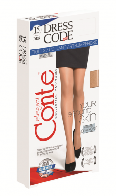 Колготки с эффектом «второй кожи» Conte Dress Code 15 den / BRONZ ПМ