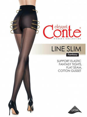 Колготки с имитацией шва Conte Line Slim 40 den ПМ